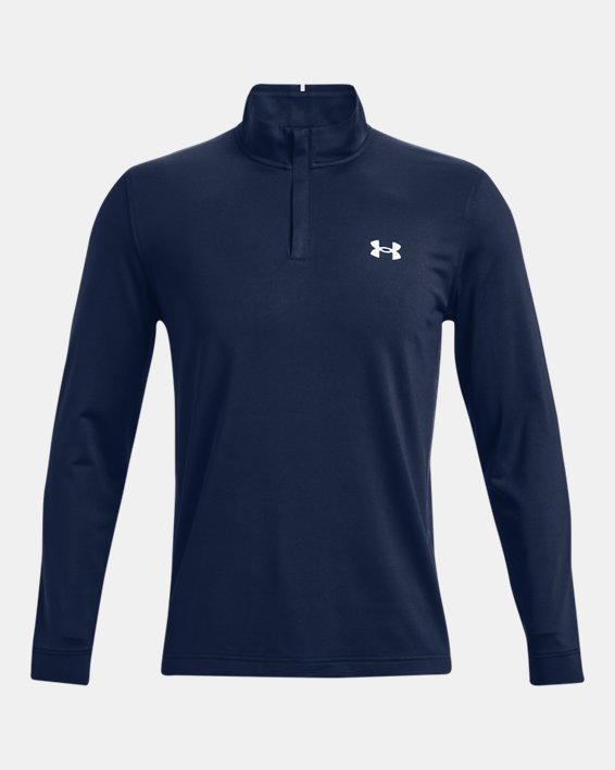 Camiseta con cremallera de ¼ UA Playoff para hombre, Blue, pdpMainDesktop image number 4